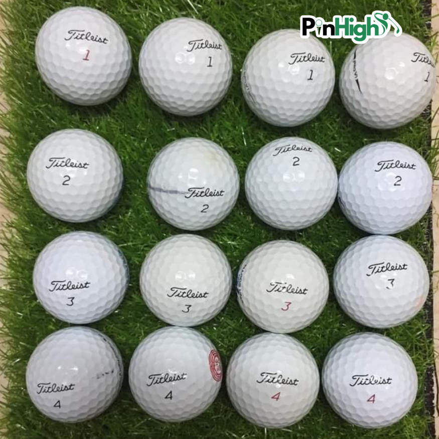 Bóng Golf cũ, bóng tập golf 4 lớp chính hãng, bóng đã qua sử dụng, độ mới cao Pinhigh