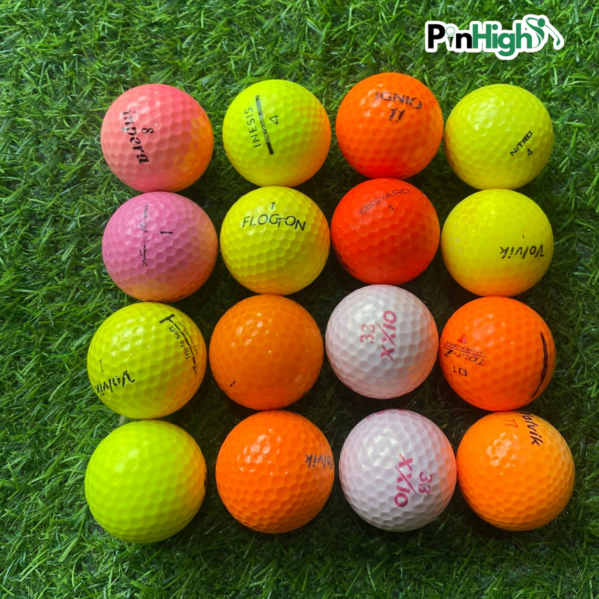 Bóng Golf cũ, bóng tập golf 4 lớp chính hãng, bóng đã qua sử dụng, độ mới cao Pinhigh