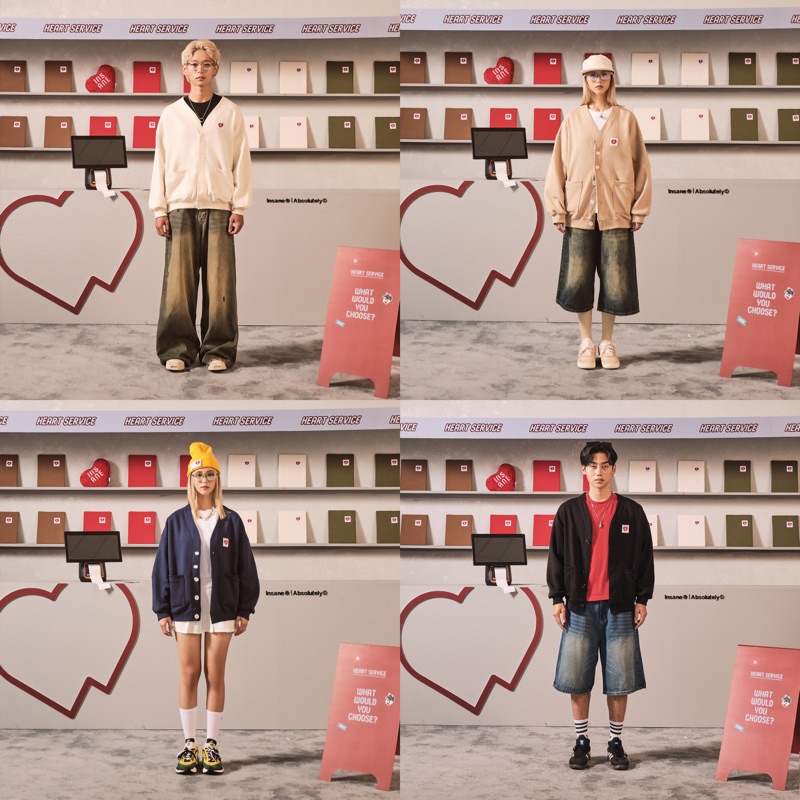 Áo Khoác INSANE | “Heart Service” Cardigan