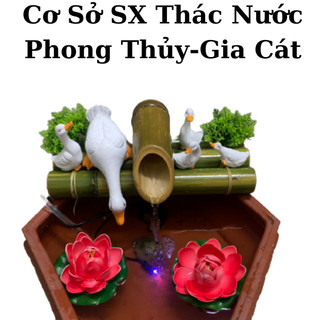 Thác nước phong thủy tiểu cảnh mini đẹp-trang trí-cơ sở sx thác nước phong thủy -gia cát 4