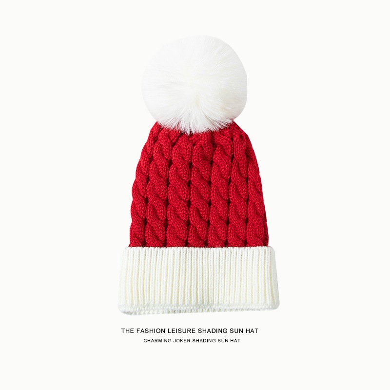 Mũ len Ông già noel Đính bóng Mũ len Noel Giáng sinh Nón len Christmas Cho bé Và Người lớn