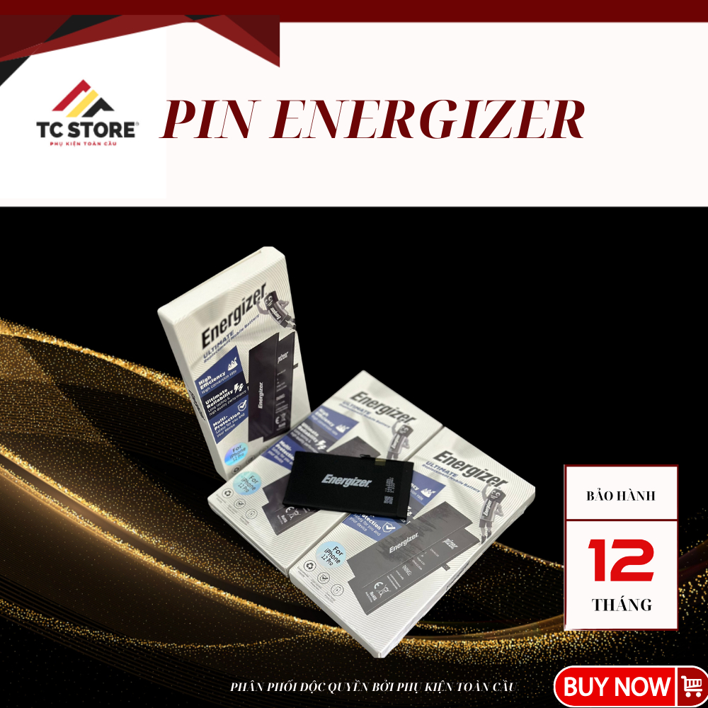 Pin Energizer Chính Hãng Cho Iphone-Tặng tovit-Bảo Hành 12 tháng-Bảo Hiểm Cháy nổ Toàn Cầu được tặng kèm tovit Thay thế.