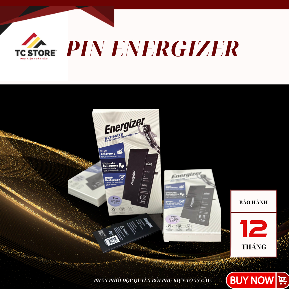 Pin Energizer Chính Hãng Cho Iphone-Tặng tovit-Bảo Hành 12 tháng-Bảo Hiểm Cháy nổ Toàn Cầu được tặng kèm tovit Thay thế.