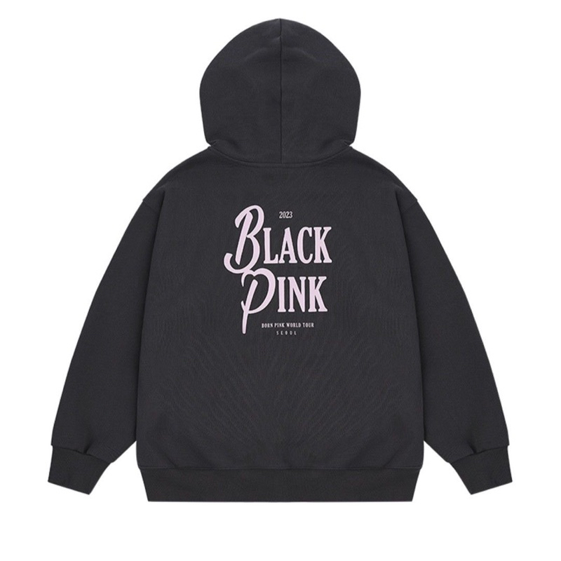 Áo khoác khoá zip in tên nhóm BLACKPINK