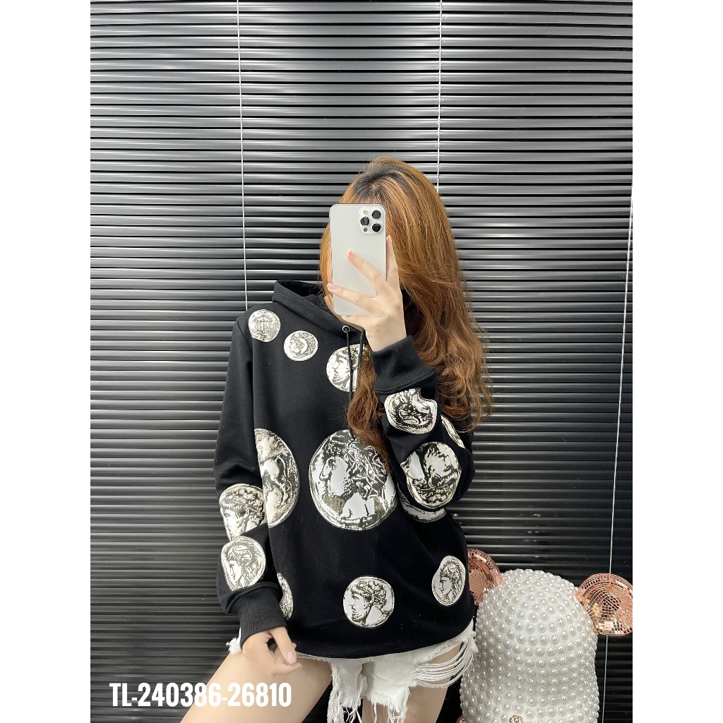 🔥Hot🔥Áo hoodie DG hình đồng xu thiết kế hot trend Nam Nữ Thu Đông 2023
