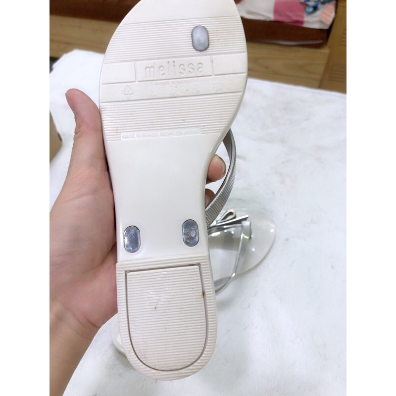 Dép sandal nữ nhựa thơm melissa, 2hand, size 37, new 95%