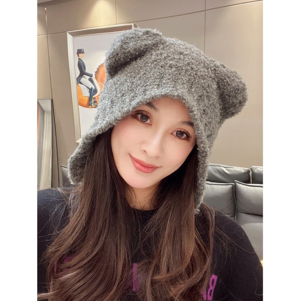 Mũ Len Phối Tai Gấu Vành Phủ Che Tai Siêu Xinh Siêu Ấm Koala P2414