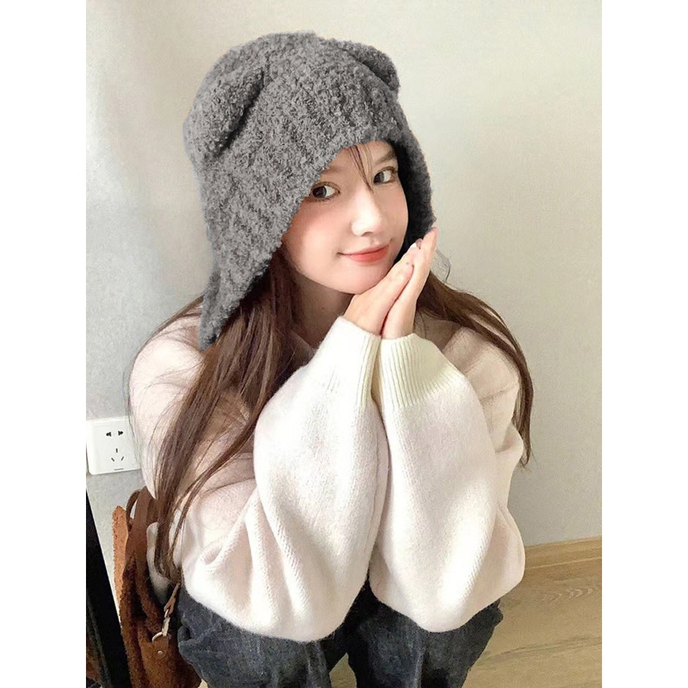 Mũ Len Phối Tai Gấu Vành Phủ Che Tai Siêu Xinh Siêu Ấm Koala P2414