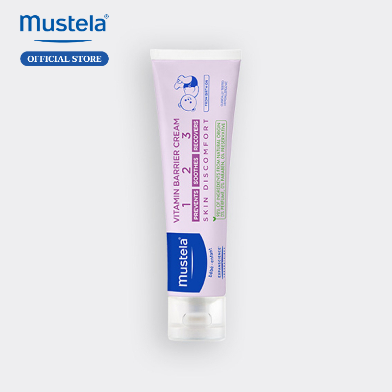 Kem làm dịu và ngăn ngừa hăm tã Mustela cho bé từ sơ sinh 123 Vitamin Barrier Cream 50ml