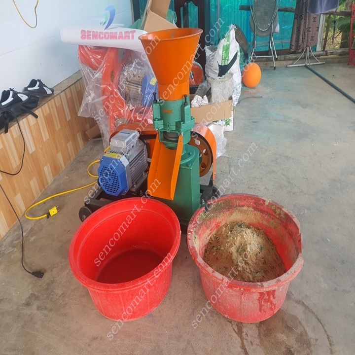 Máy Ép Cám Viên S160 3 rulo Phiên Bản Mới Chạy Dây Curoa Siêu Khỏe