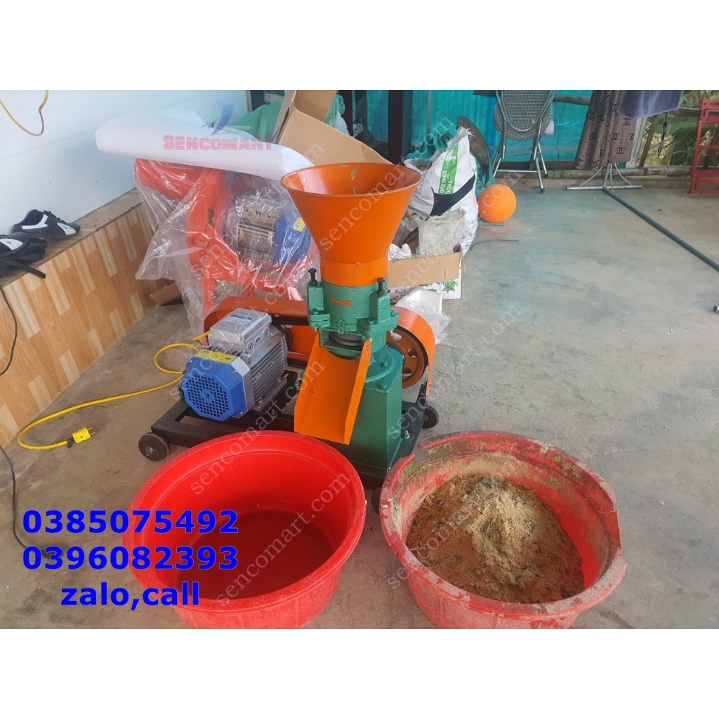 Máy Ép Cám Viên S160 3 rulo Phiên Bản Mới Chạy Dây Curoa Siêu Khỏe