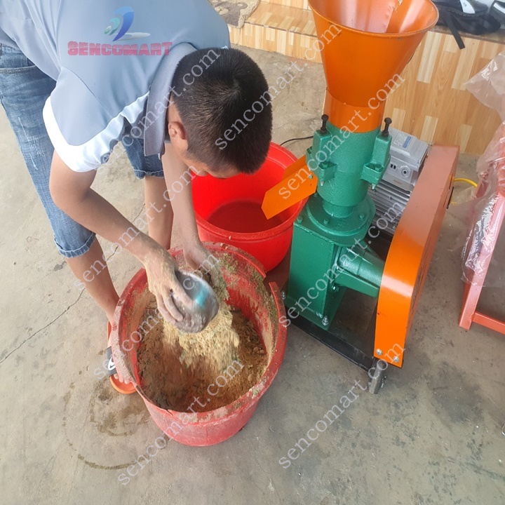 Máy Ép Cám Viên S160 3 rulo Phiên Bản Mới Chạy Dây Curoa Siêu Khỏe