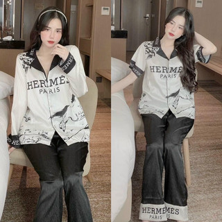 Bộ Lụa Xước Tằm He.mer thiết kế hót