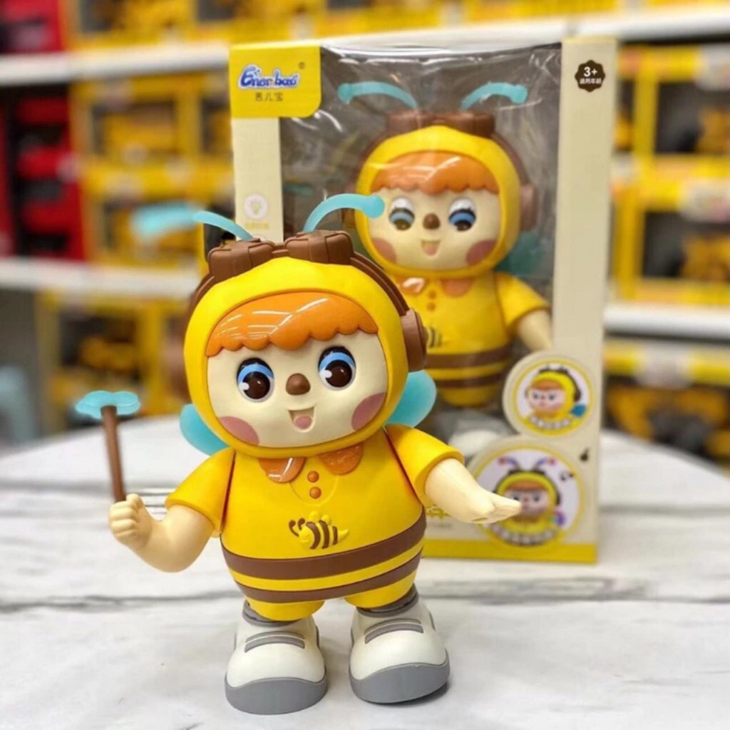 Đồ chơi chú ong nhảy múa phát nhạc phát đèn có chớp mắt vui nhộn - đồ chơi âm nhạc cho bé
