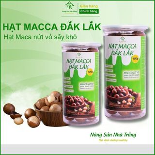 500g hạt macca nứt vỏ đắk lắk sấy lạnh giàu dinh dưỡng không hôi dầu từ nông sản nhà trồng
