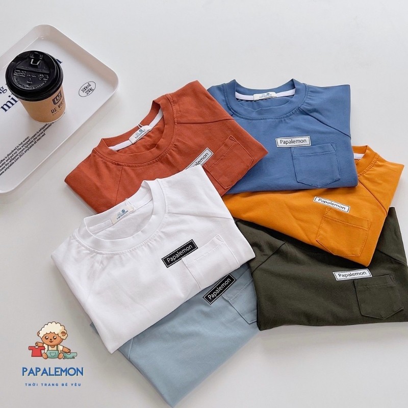 Áo dài tay bé trai PAPALEMON A053 áo thu đông cho bé chất liệu cotton mềm