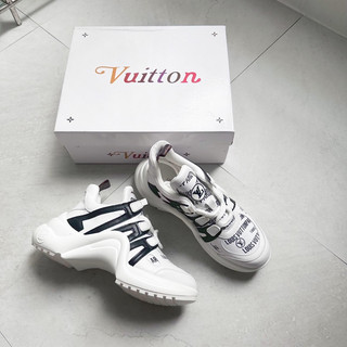 Giày Thể Thao Louis_Vuitton Archlight Trainers Black And White, Giày Sneaker LV Đen Trắng Cổ Cao
