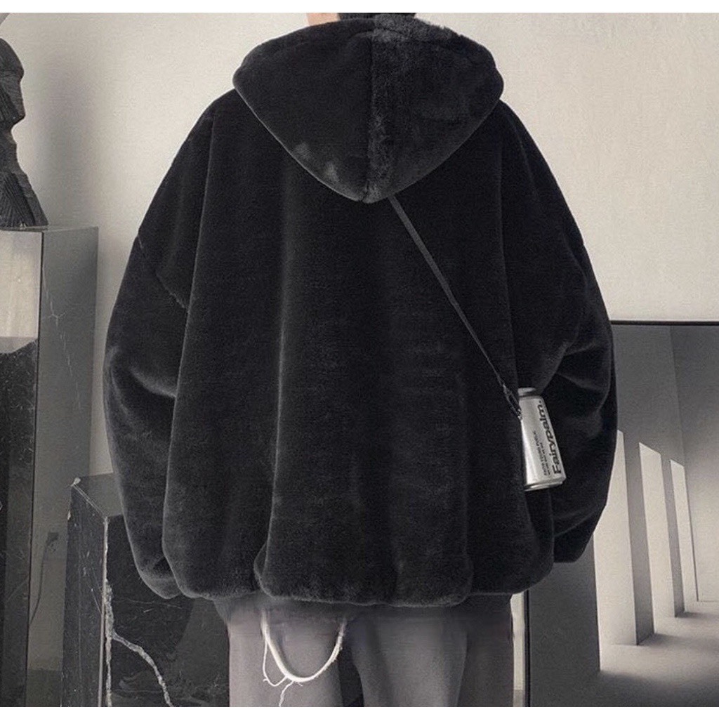 Áo Khoác Lông Mượt Fom Rộng Unisex Thời Trang Nam Nữ Dày Dặn Cao Cấp Phong Cách Hàn Quốc Siêu Dầy Dặn Hot Trend 2023