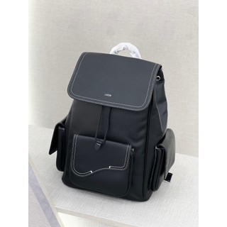 [ DPBoutique.hn ] - Balo D1or Da Màu Đen Họa Tiết Basic Cao Cấp - Balo D1or