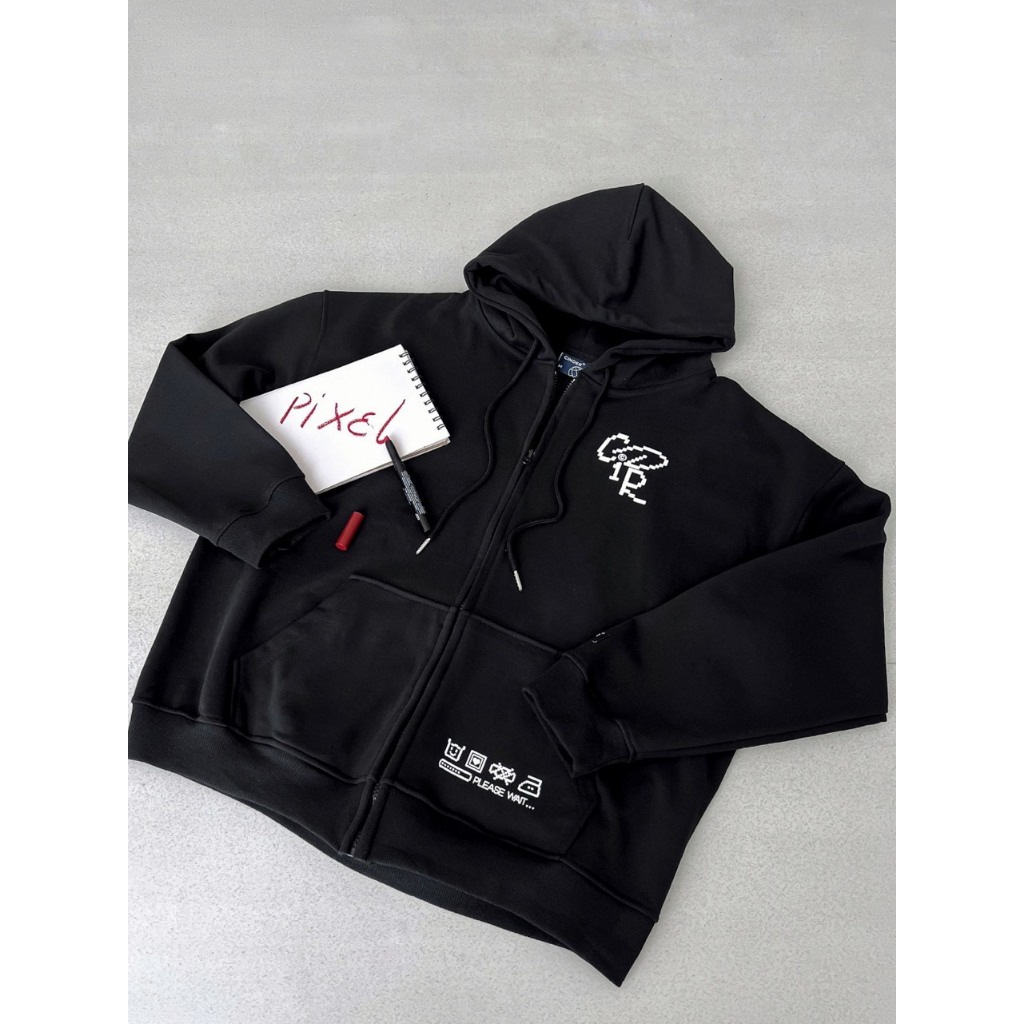 ÁO HOODIE KHÓA KÉO CHẤT LIỆU NỈ BÔNG, ÁO CIR PHONG CÁCH BASIC