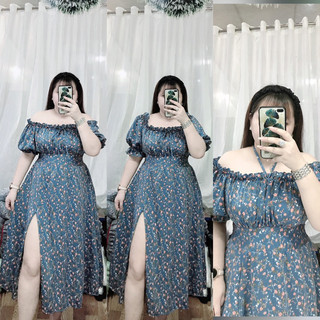 [BIGSIZE] ĐẦM XẺ TÀ PHOM DÀI 60-100kg By Linh Nguyễn