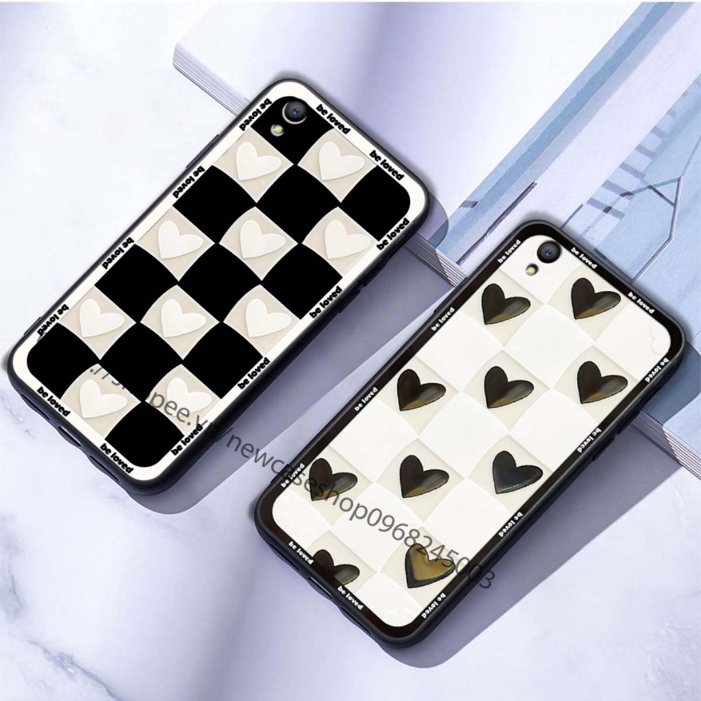 Ốp TPU Oppo A37 / NEO 9 / F1 PLUS cạnh viền vuông bảo vệ điện thoại hình caro good love.