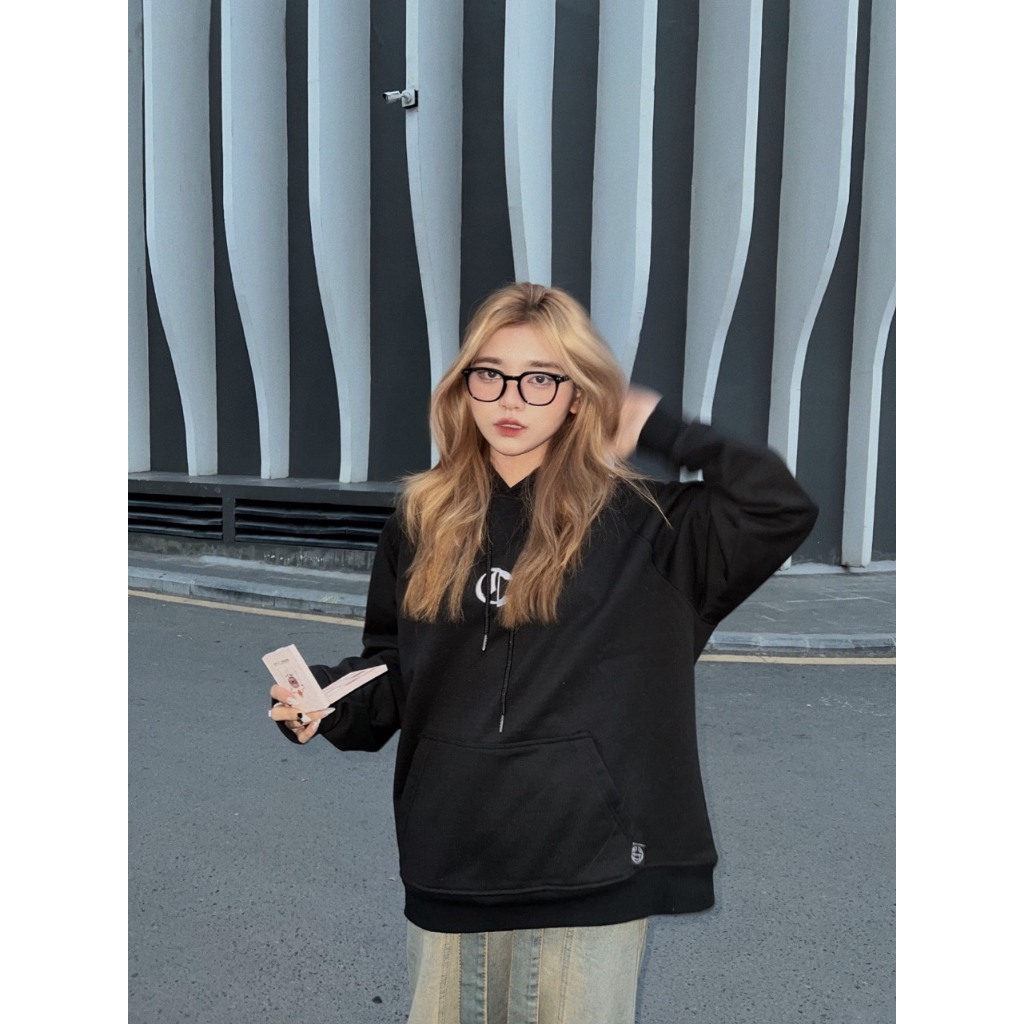 ÁO HOODIE ZIP IN CHỮ 2 MẶT, FORM RỘNG PHONG CÁCH HÀN QUỐC