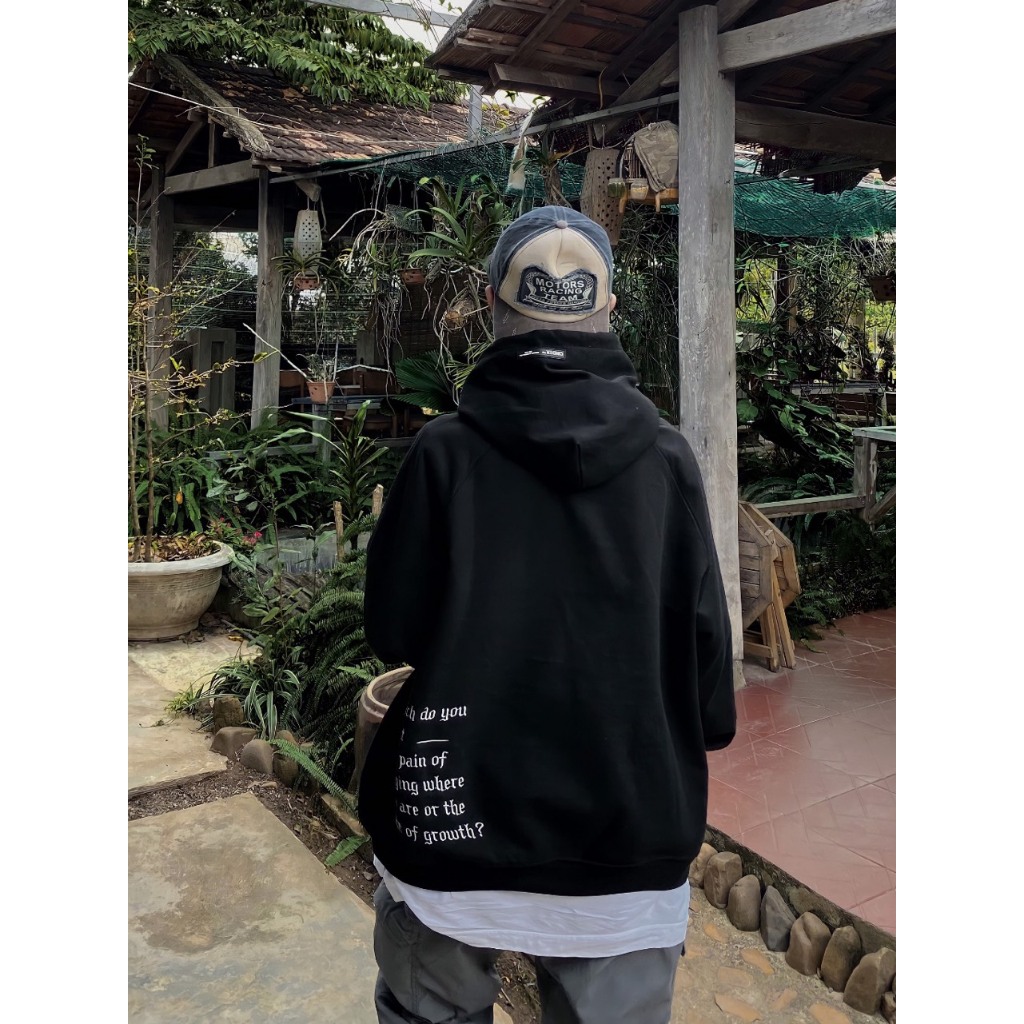 ÁO HOODIE ZIP IN CHỮ 2 MẶT, FORM RỘNG PHONG CÁCH HÀN QUỐC