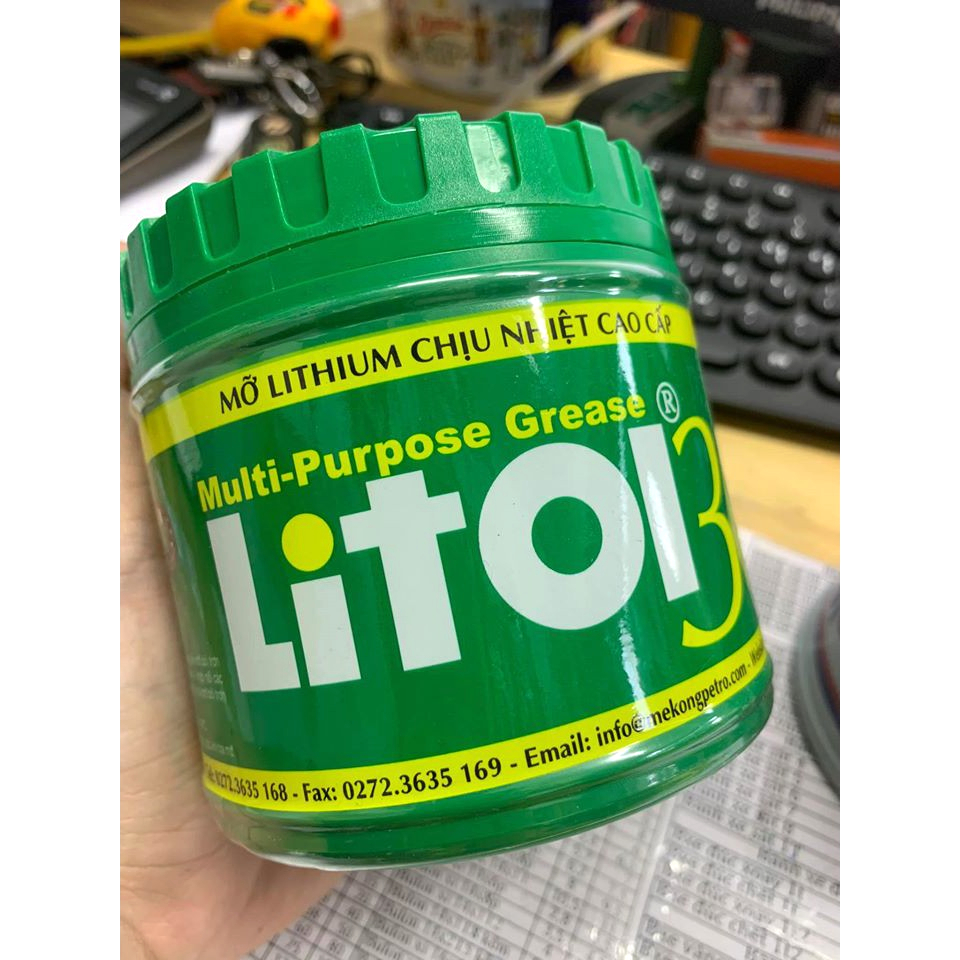 Mỡ Bò Chịu Nhiệt Cao Cấp LITOL 3 400G