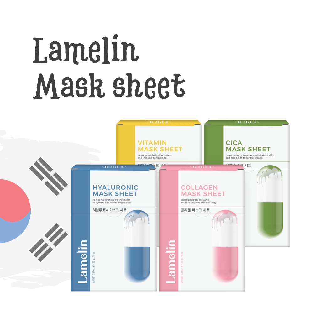 Mặt nạ Hàn Quốc Lamelin vitamin dạng mask sinh học an toàn, lành tính