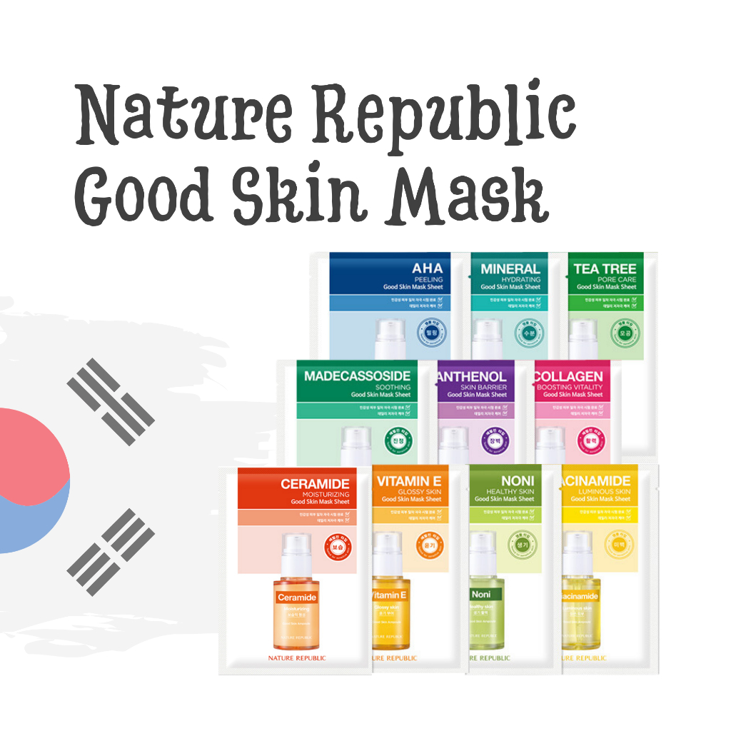 Nature Republic Good Skin Mask Sheet -  Mặt nạ Nature Republic cung cấp dưỡng chất treatment cho da