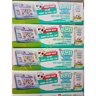 [Tách thẻ giảm giá]Thùng sữa Kun 100% sữa tươi hỗ trợ cao lớn đề kháng D3 K2 (48 hộpx180ml)[ Không  tặng (dễ đóng hàng)]
