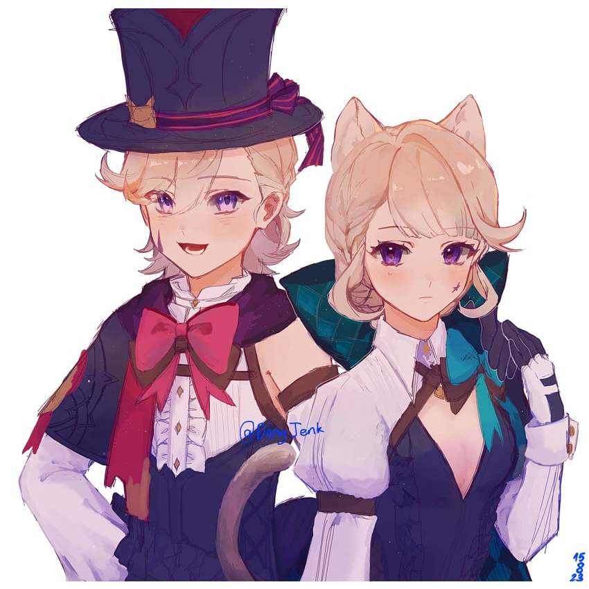 Hình xăm dán tạm thời Cosplay Lynette/Lyney