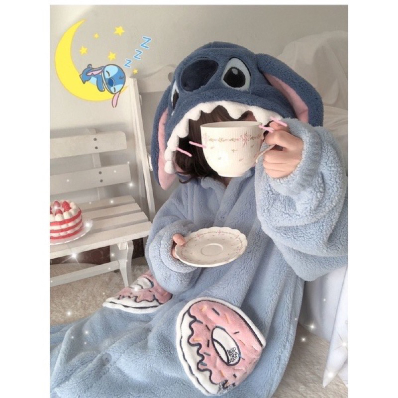 Váy ngủ bông gấu dâu đỏ mũ to rộng 2 lớp túi bàn chân lông dày dặn, Váy choàng lông nhiều mẫu thú cưng dễ thương