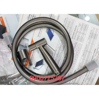 Vòi xịt nước vệ sinh inox304 mạ nano màu xám,vòi xịt vệ sih đồng thau mạ nano màu xám kaniss, bảo hành 3 năm