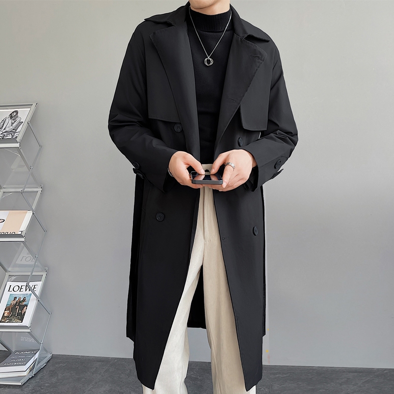 MT4 | Mangto Dáng Dài Hàn Quốc, Áo Khoác Jacket Dạ Nam Mùa Đông Cách Điệu Có Đai KOREA SUIT