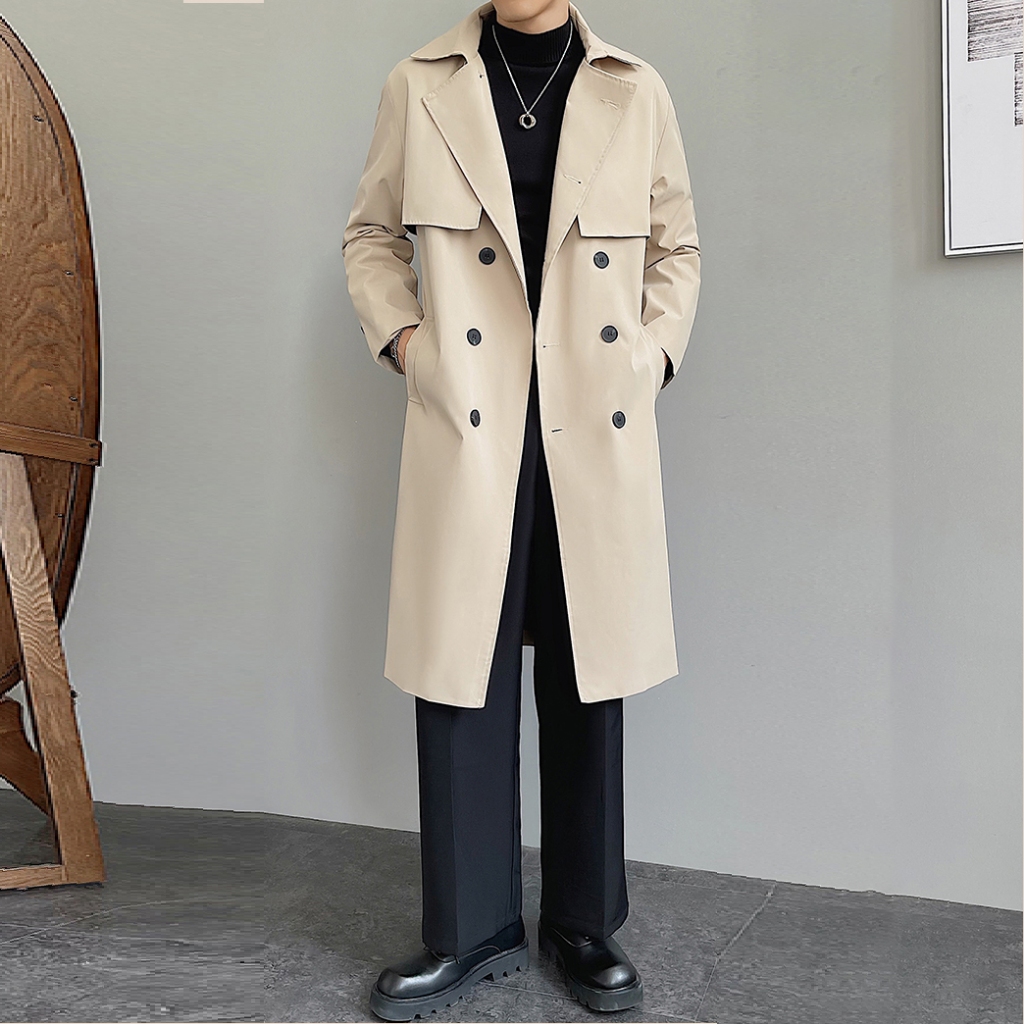 MT4 | Mangto Dáng Dài Hàn Quốc, Áo Khoác Jacket Dạ Nam Mùa Đông Cách Điệu Có Đai KOREA SUIT