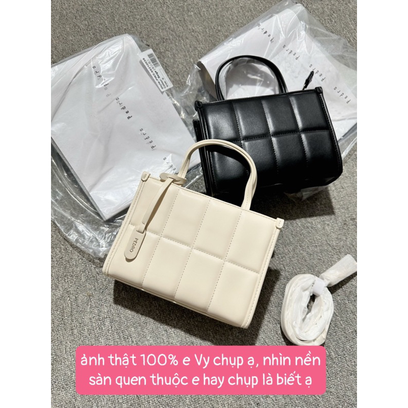 Túi xách pê-zô size 20cm làn kèm dây đeo chéo chuẩn xxuất sịn