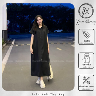 Váy sơ mi cổ tàu - Xuananhthomay