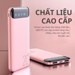 Pin Sạc Dự Phòng 20000mAh  2 Output USB 2 Input Micro Type-C - Hỗ Trợ Sạc Nhanh  Linkeetech