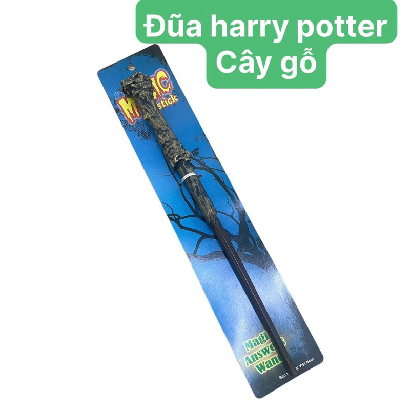Đũa Phép Harry Potter Đầu Rắn, Đầu Lâu, Cây Gỗ Đồ Chơi Hoá Trang Halloween