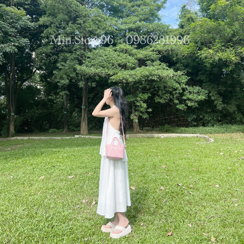 Túi xách cầm tay, đeo chéo dáng vừa xinh, hoạ tiết trám, trẻ trung năng động SP23