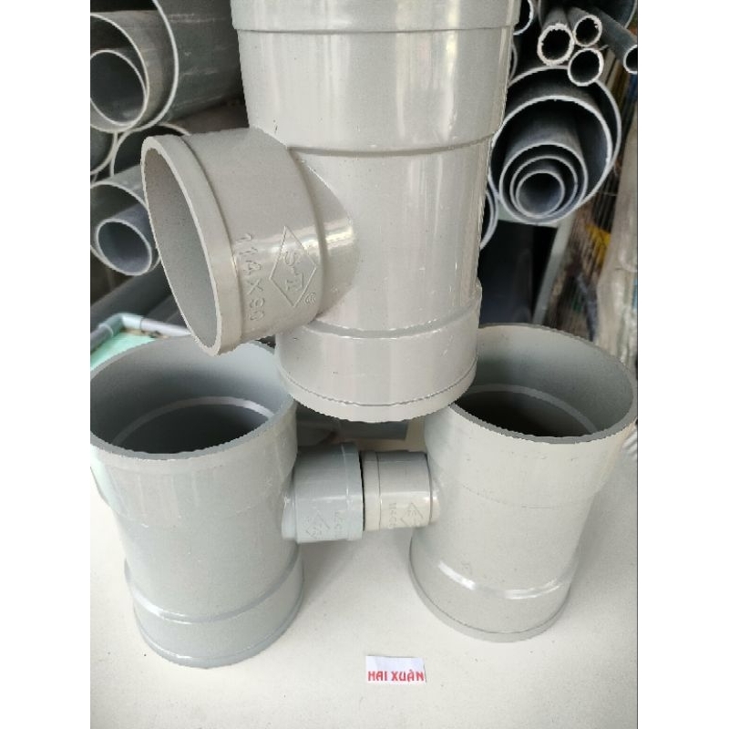 TÊ GIẢM ỐNG NHỰA PVC (PHI 114/90,114/60, 114/49)