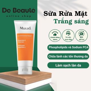 Sữa rửa mặt dịu nhẹ giúp làm sáng, làm khỏe và phục hồi độ ẩm murad essential-c cleanser 200ml