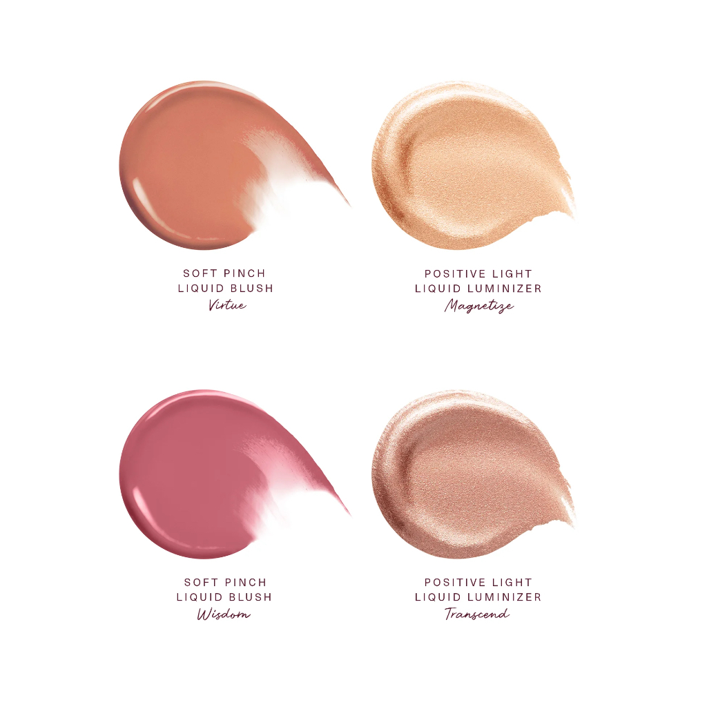 Bộ má hồng và bắt sáng dạng kem Rare Beauty by Selena Gomez Mini Blush & Glow 4-Piece Set