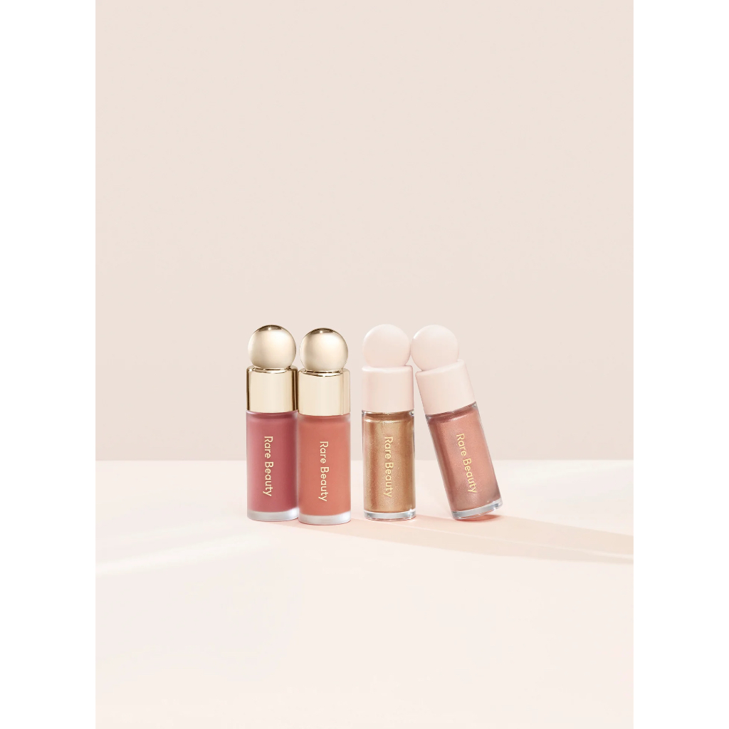 Bộ má hồng và bắt sáng dạng kem Rare Beauty by Selena Gomez Mini Blush & Glow 4-Piece Set