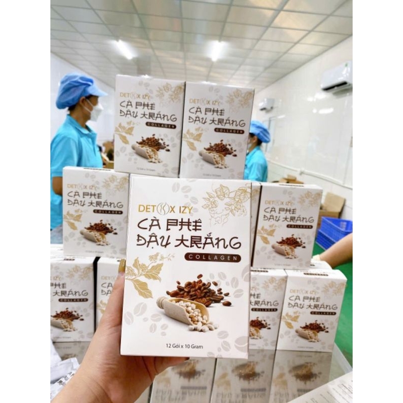 Detox Cafe Đậu Trắng Collagen giảm cân siêu tốc