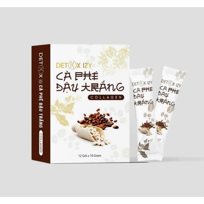 Detox Cafe Đậu Trắng Collagen giảm cân siêu tốc