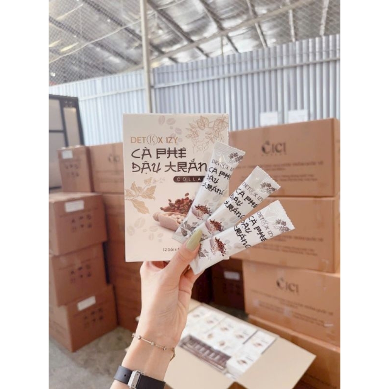 Detox Cafe Đậu Trắng Collagen giảm cân siêu tốc