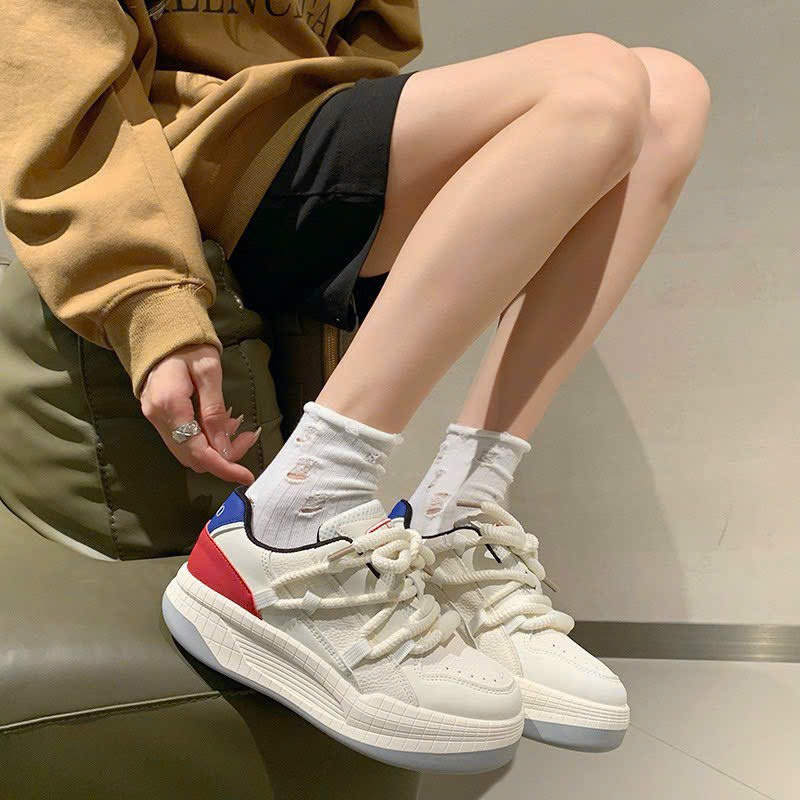 Giày thể thao nữ mix dây thừng thời trang sneaker học sinh TRENDLUXE mới nhất